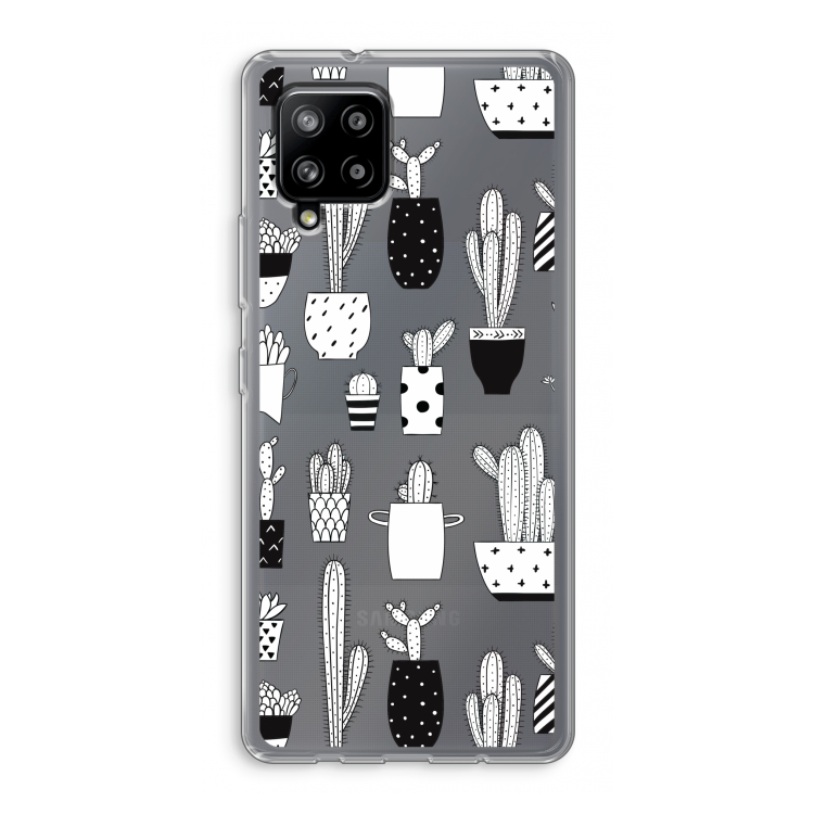 Cactusmotief: Samsung Galaxy A42 5G Transparant Hoesje