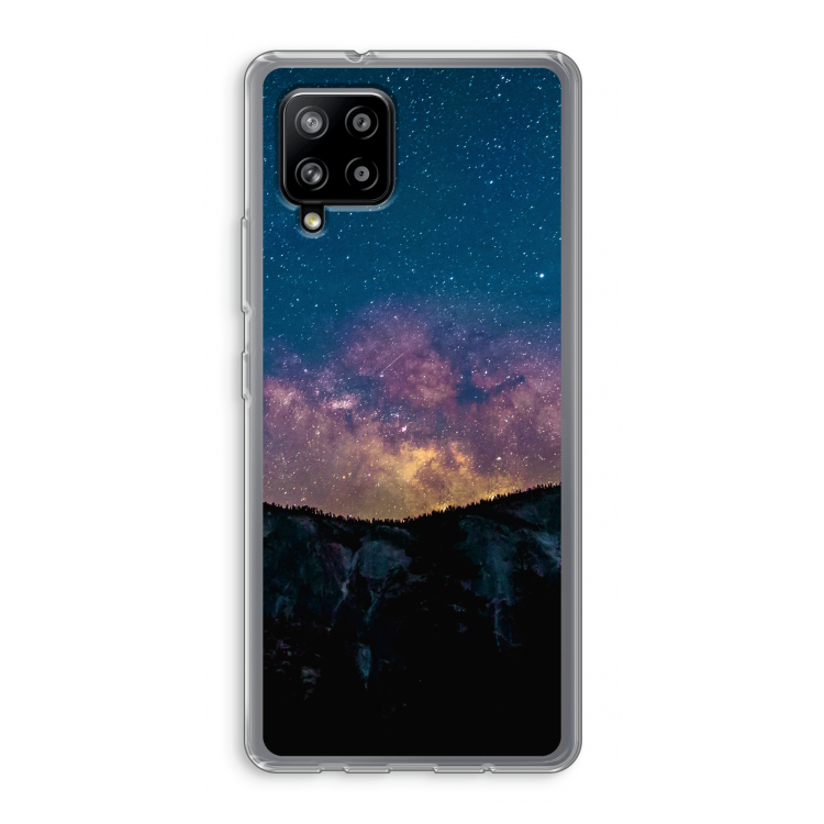 Travel to space: Samsung Galaxy A42 5G Transparant Hoesje