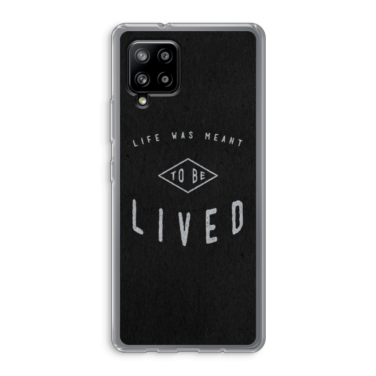 To be lived: Samsung Galaxy A42 5G Transparant Hoesje