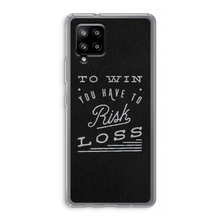 Risk loss: Samsung Galaxy A42 5G Transparant Hoesje