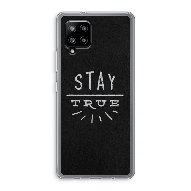Stay true: Samsung Galaxy A42 5G Transparant Hoesje