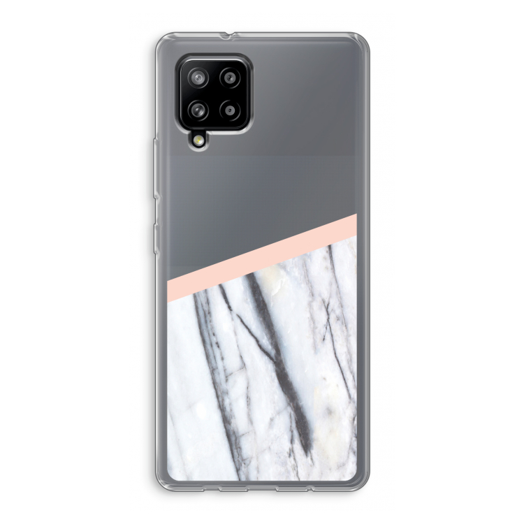A touch of peach: Samsung Galaxy A42 5G Transparant Hoesje
