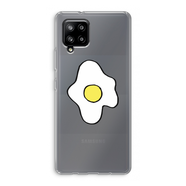 Spiegelei: Samsung Galaxy A42 5G Transparant Hoesje