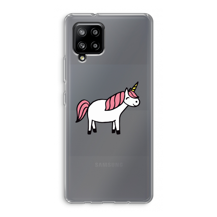 Eenhoorn: Samsung Galaxy A42 5G Transparant Hoesje
