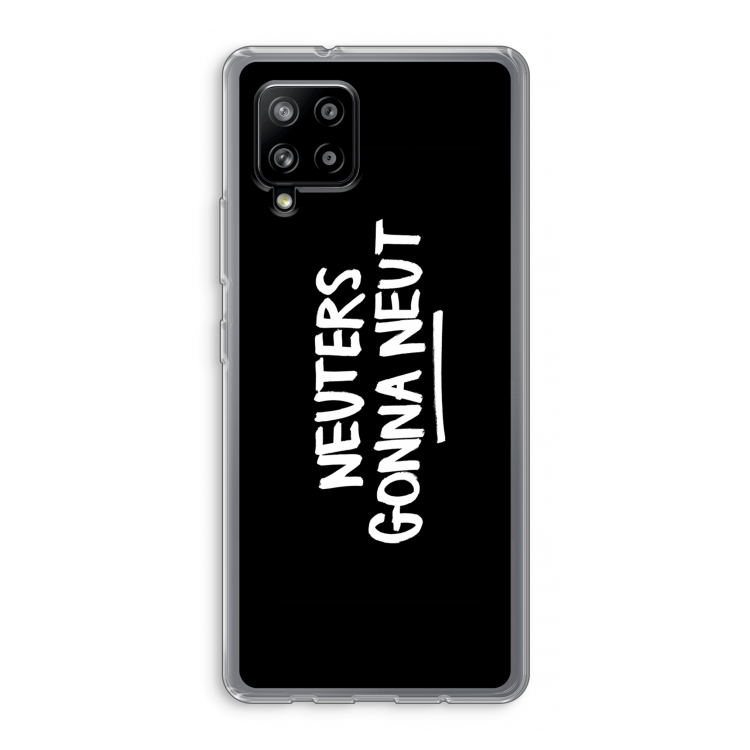 Neuters (zwart): Samsung Galaxy A42 5G Transparant Hoesje