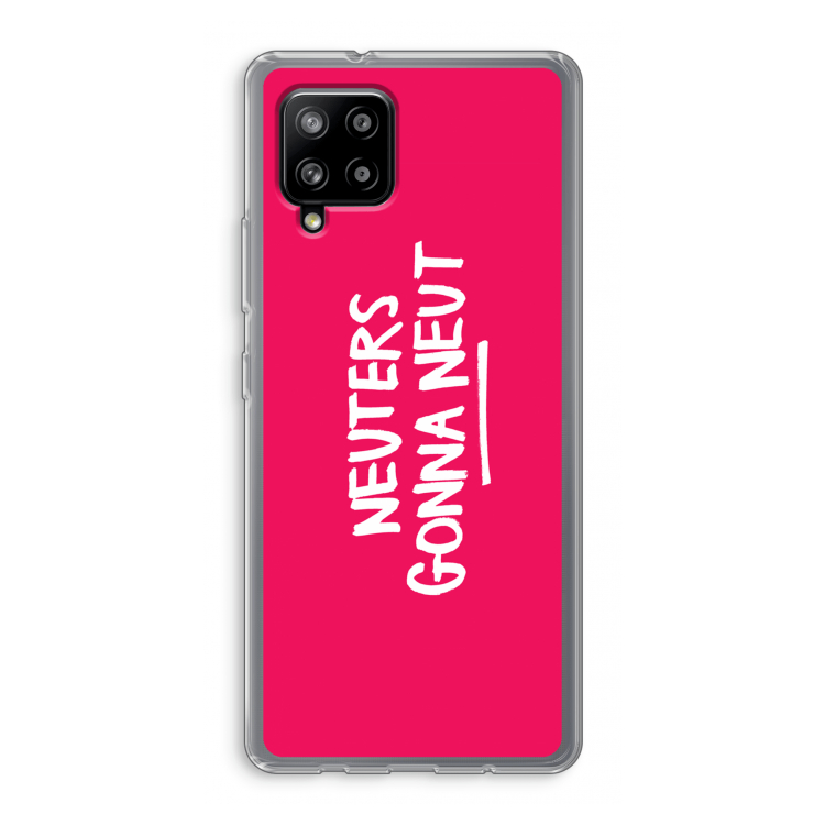 Neuters (roze): Samsung Galaxy A42 5G Transparant Hoesje