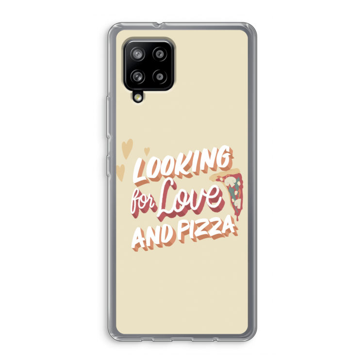 Pizza is the answer: Samsung Galaxy A42 5G Transparant Hoesje