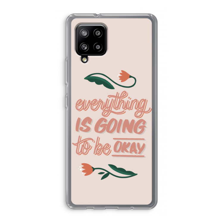 Optimistic flower girl: Samsung Galaxy A42 5G Transparant Hoesje