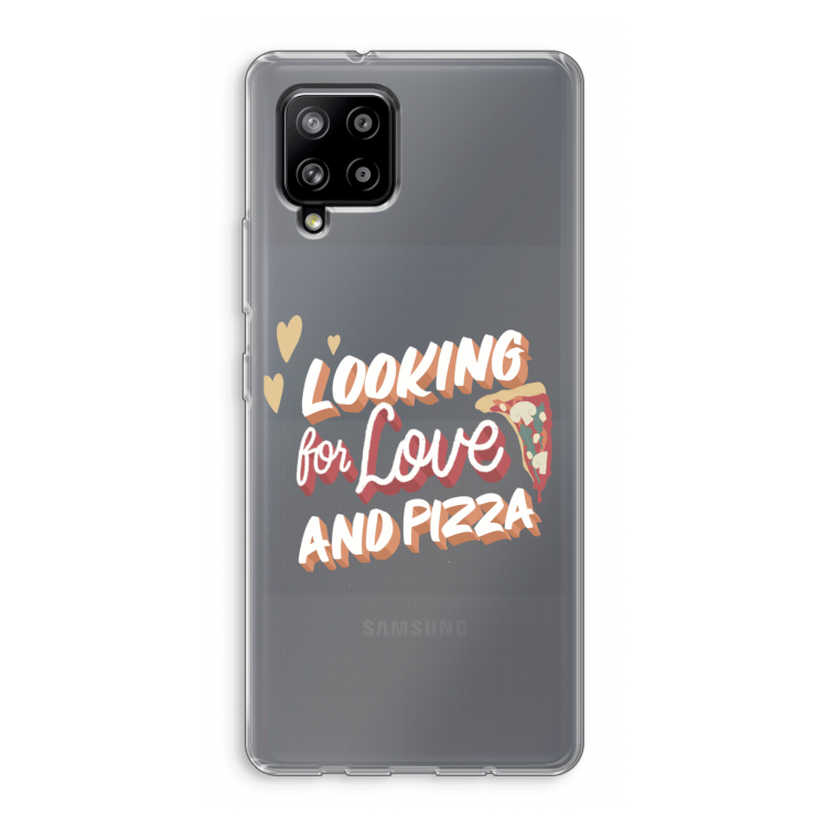 Pizza is the answer: Samsung Galaxy A42 5G Transparant Hoesje