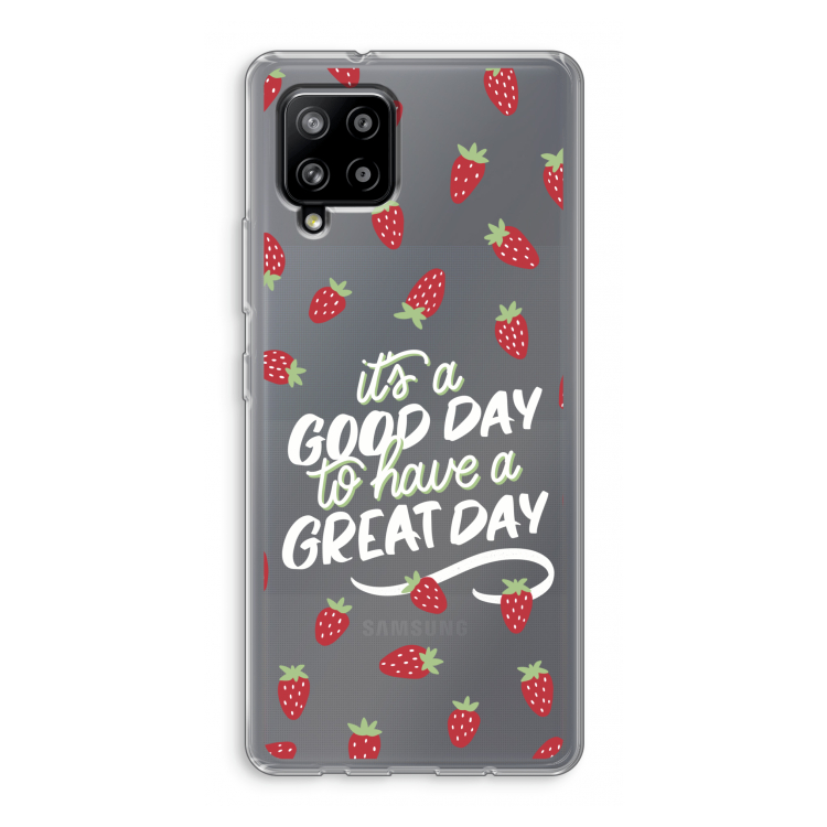 Don't forget to have a great day: Samsung Galaxy A42 5G Transparant Hoesje