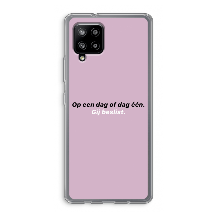 gij beslist: Samsung Galaxy A42 5G Transparant Hoesje