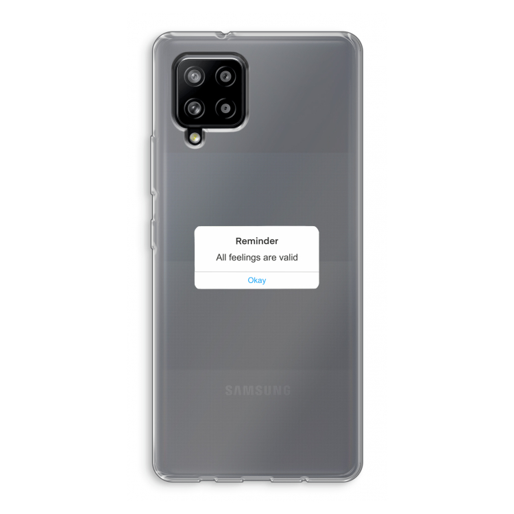 Reminder: Samsung Galaxy A42 5G Transparant Hoesje