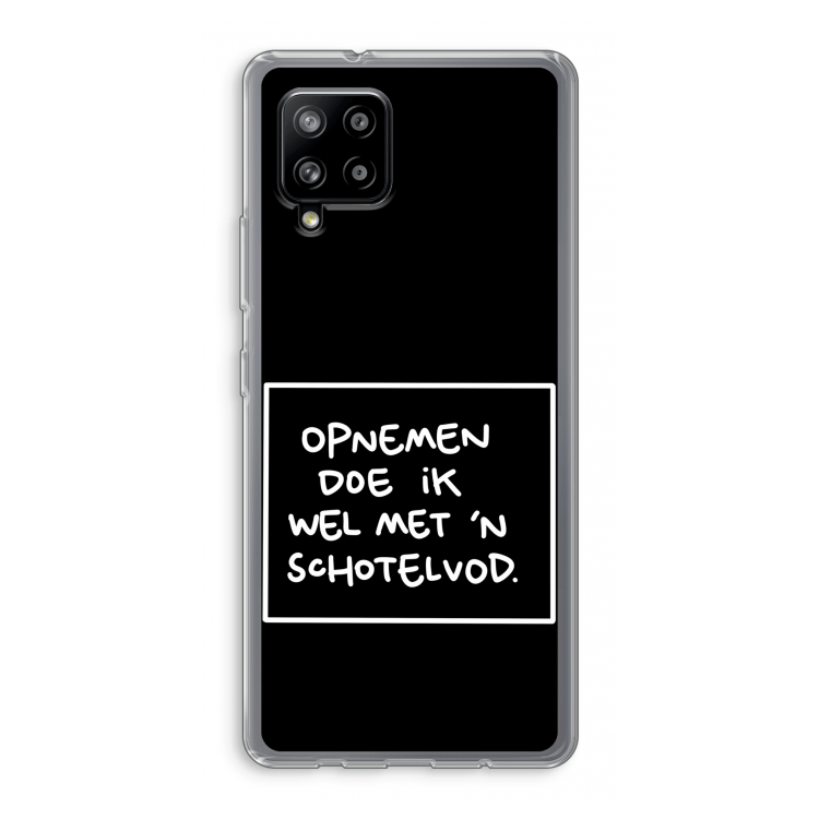 Schotelvod: Samsung Galaxy A42 5G Transparant Hoesje
