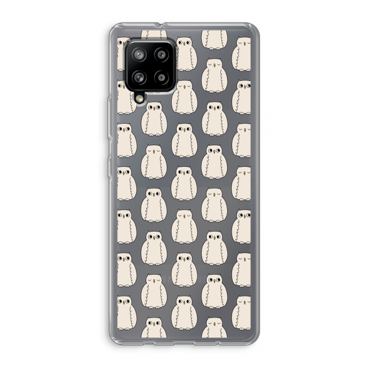 Uilen: Samsung Galaxy A42 5G Transparant Hoesje