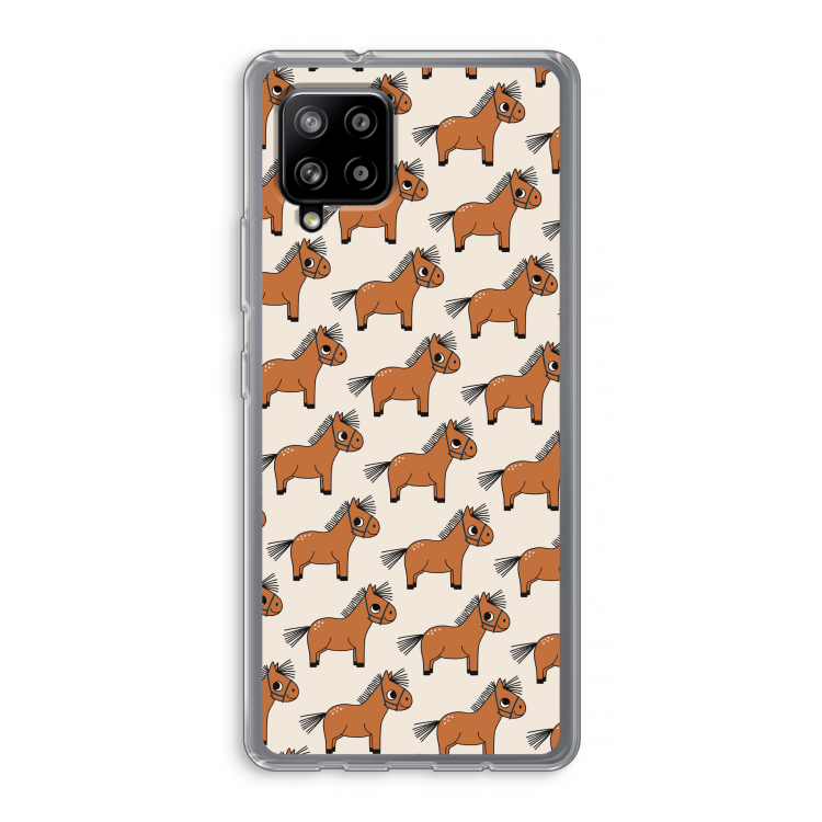 Pony: Samsung Galaxy A42 5G Transparant Hoesje