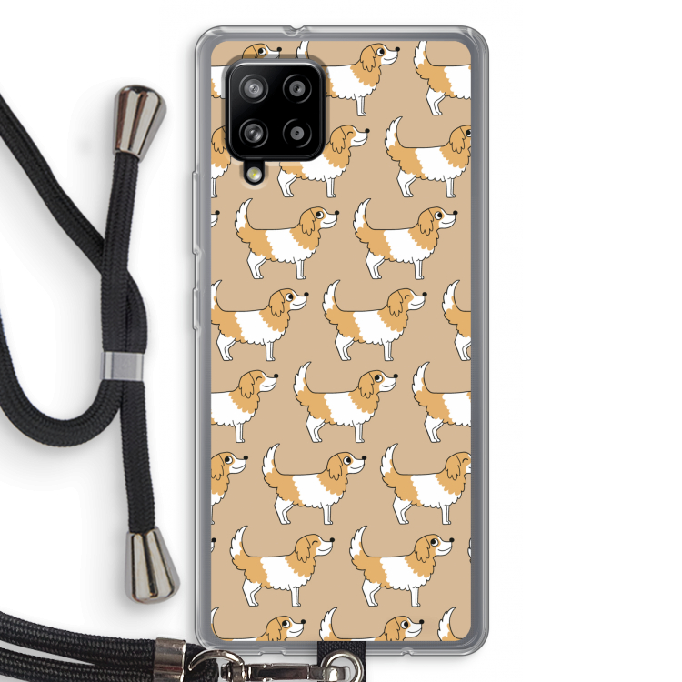 Doggy: Samsung Galaxy A42 5G Transparant Hoesje met koord