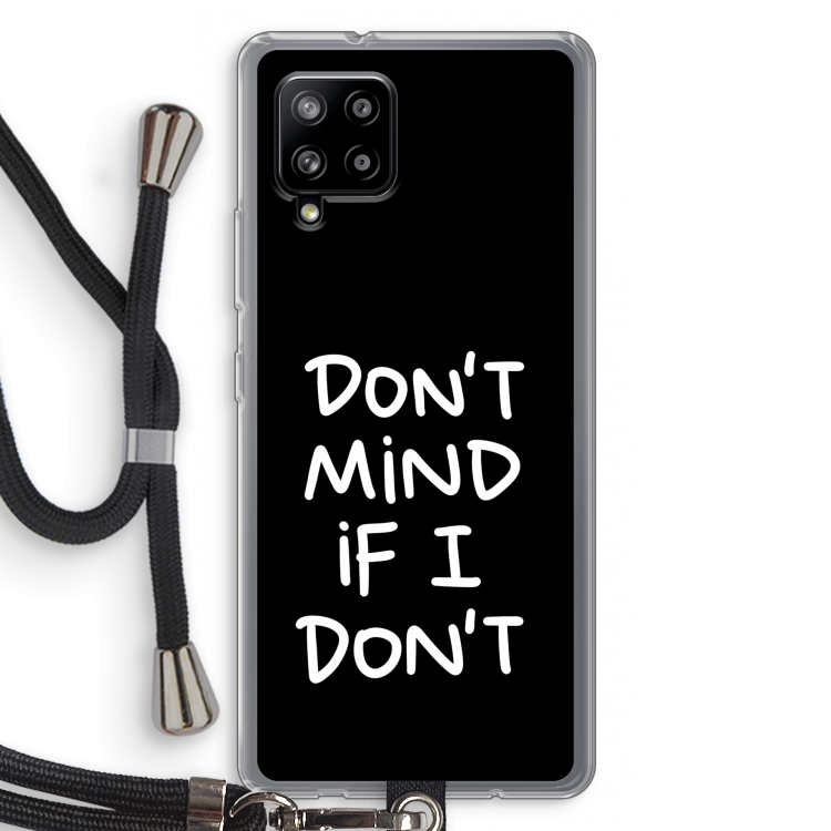 Don't Mind: Samsung Galaxy A42 5G Transparant Hoesje met koord