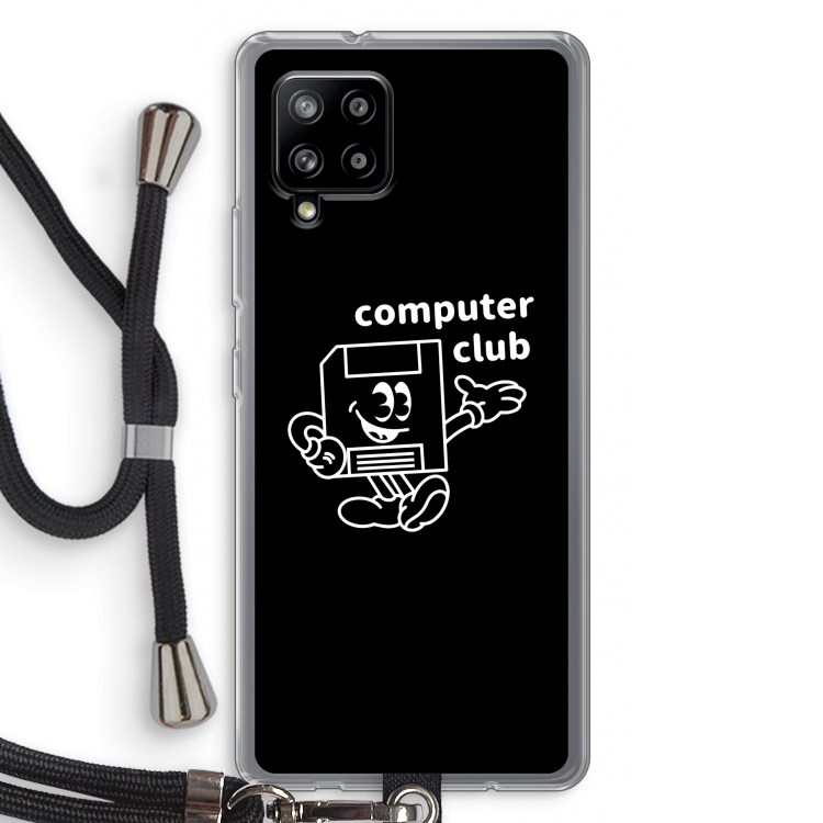 Floppyhead: Samsung Galaxy A42 5G Transparant Hoesje met koord