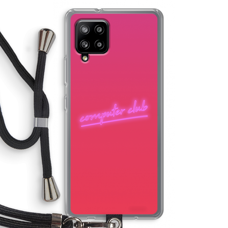 Vice Glow: Samsung Galaxy A42 5G Transparant Hoesje met koord