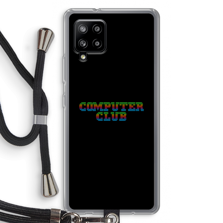 Retro: Samsung Galaxy A42 5G Transparant Hoesje met koord