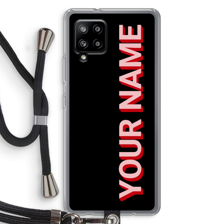 Namecase: Samsung Galaxy A42 5G Transparant Hoesje met koord