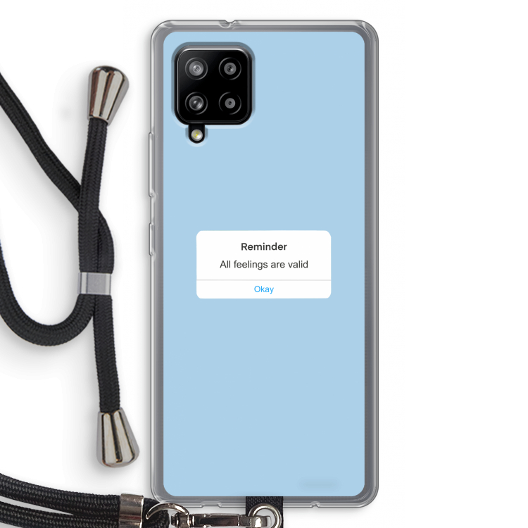 Reminder: Samsung Galaxy A42 5G Transparant Hoesje met koord