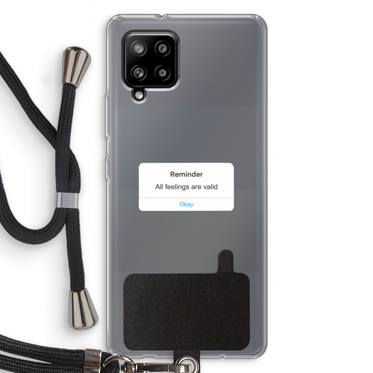 Reminder: Samsung Galaxy A42 5G Transparant Hoesje met koord