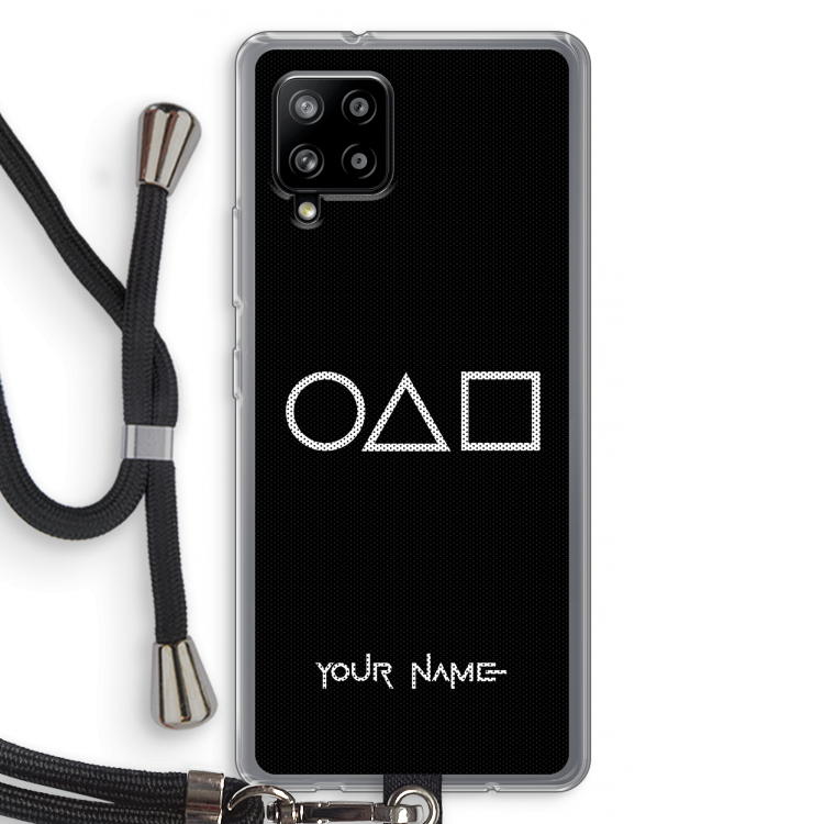 Squid Game: Samsung Galaxy A42 5G Transparant Hoesje met koord