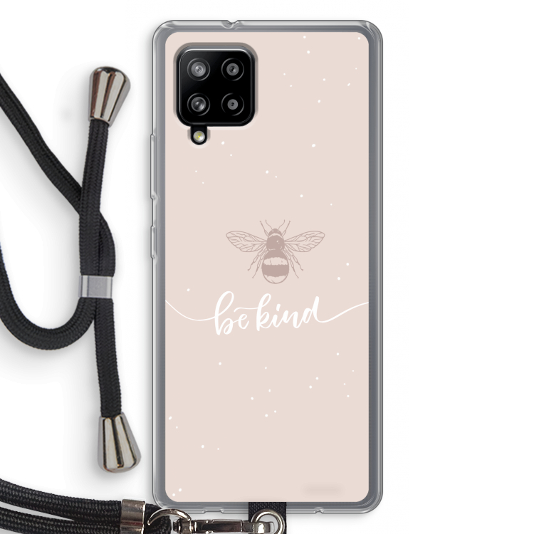 Be(e) kind: Samsung Galaxy A42 5G Transparant Hoesje met koord