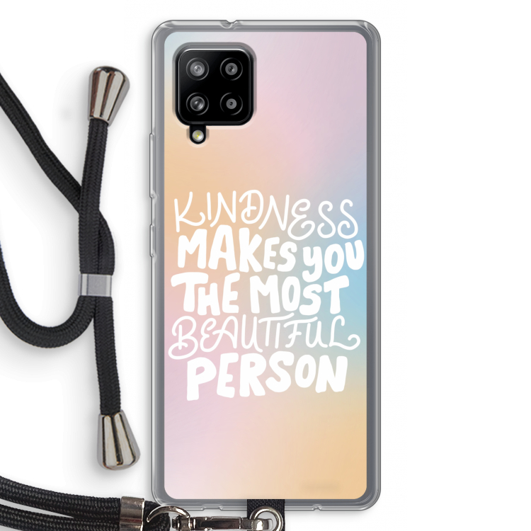 The prettiest: Samsung Galaxy A42 5G Transparant Hoesje met koord