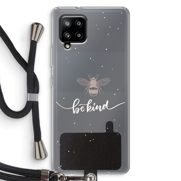 Be(e) kind: Samsung Galaxy A42 5G Transparant Hoesje met koord