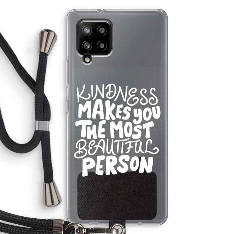 The prettiest: Samsung Galaxy A42 5G Transparant Hoesje met koord