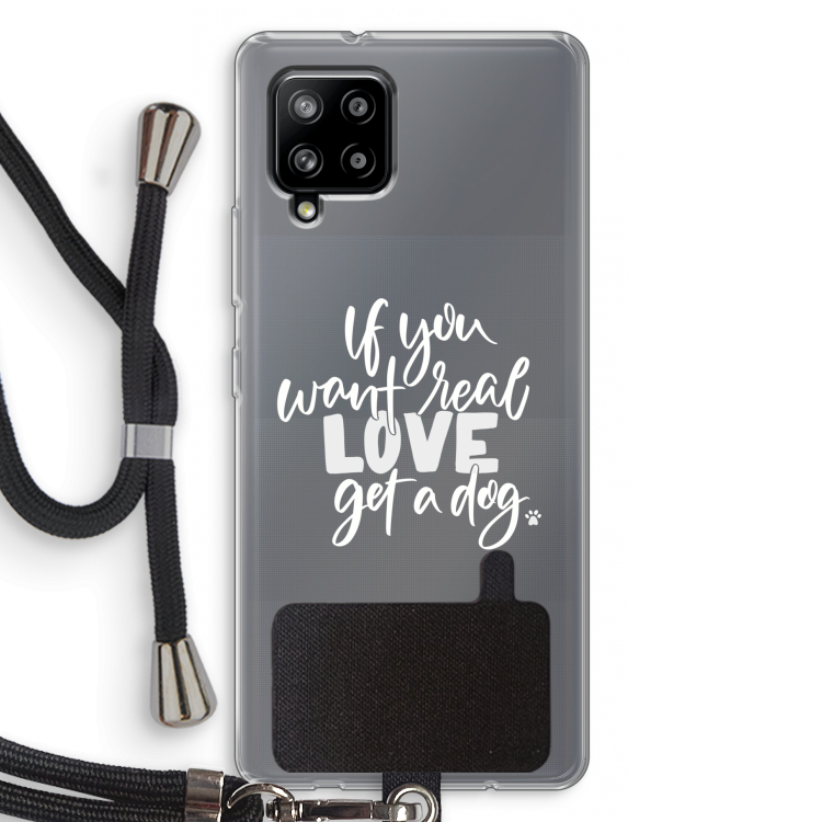 Partner in crime: Samsung Galaxy A42 5G Transparant Hoesje met koord