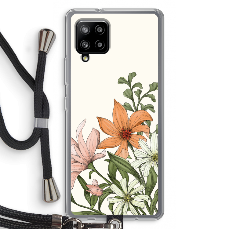 Floral bouquet: Samsung Galaxy A42 5G Transparant Hoesje met koord