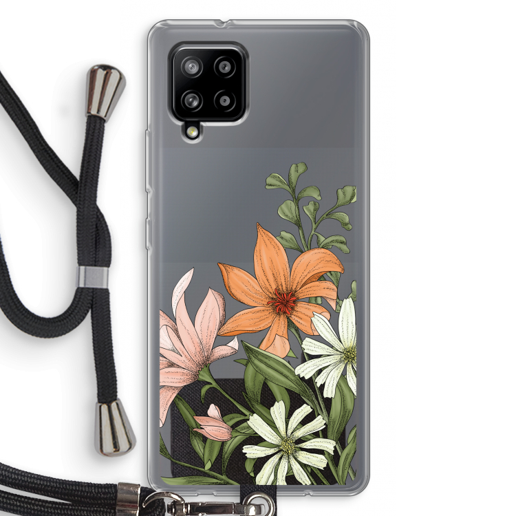 Floral bouquet: Samsung Galaxy A42 5G Transparant Hoesje met koord