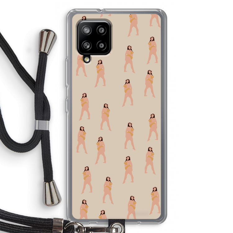 You're so golden: Samsung Galaxy A42 5G Transparant Hoesje met koord