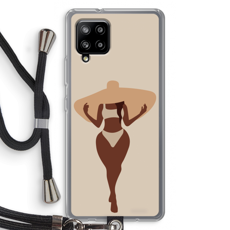 Let's get salty: Samsung Galaxy A42 5G Transparant Hoesje met koord