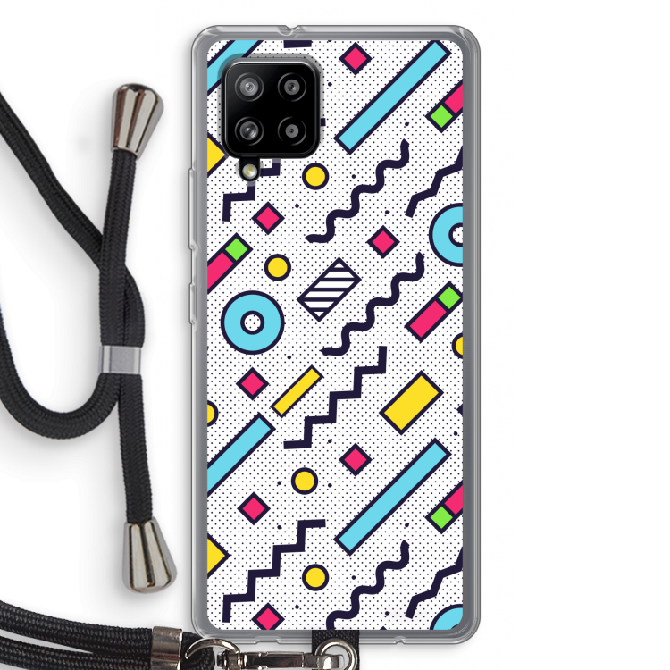 8-bit N°8: Samsung Galaxy A42 5G Transparant Hoesje met koord