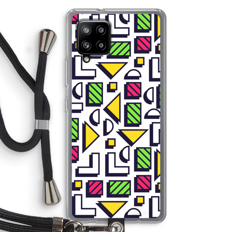 8-bit N°4: Samsung Galaxy A42 5G Transparant Hoesje met koord
