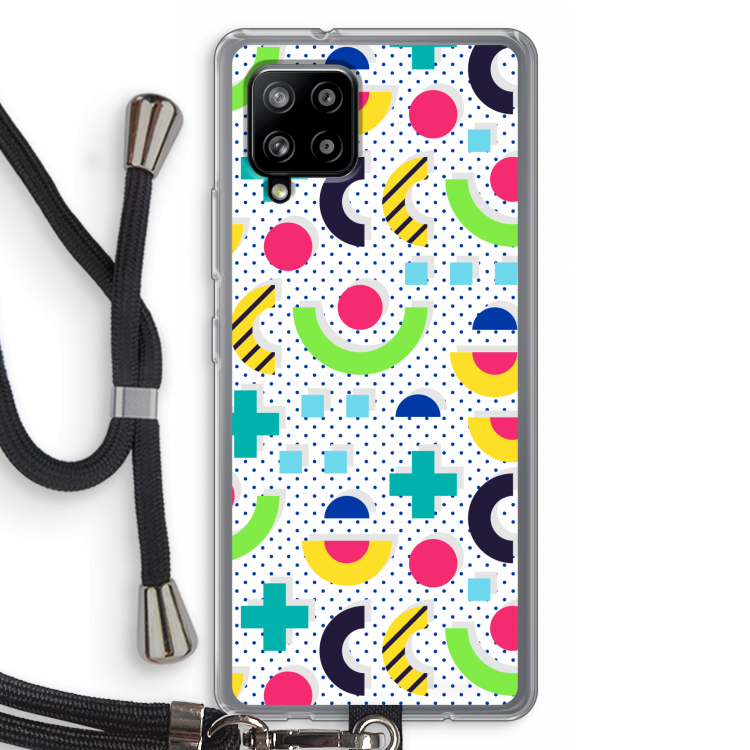 8-bit N°1: Samsung Galaxy A42 5G Transparant Hoesje met koord
