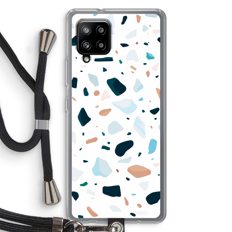 Terrazzo N°13: Samsung Galaxy A42 5G Transparant Hoesje met koord