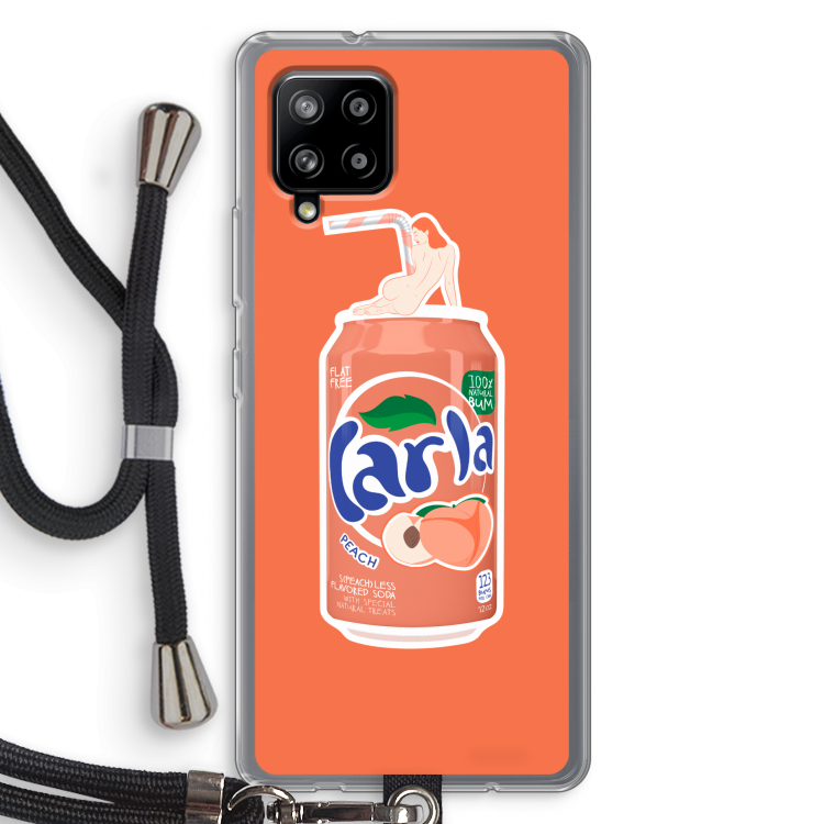 S(peach)less: Samsung Galaxy A42 5G Transparant Hoesje met koord