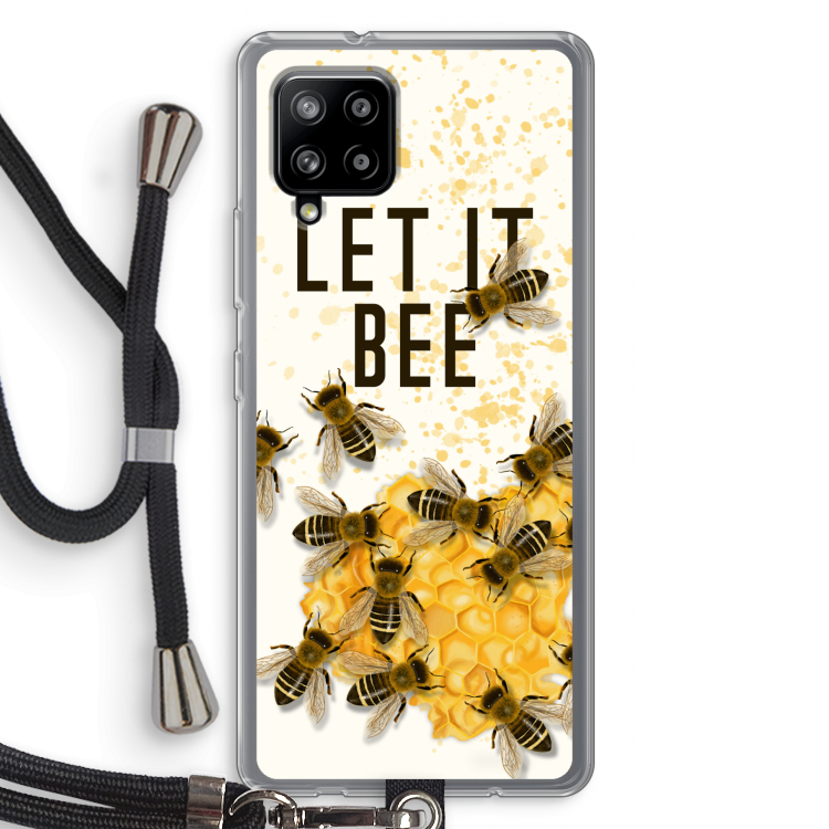 Let it bee: Samsung Galaxy A42 5G Transparant Hoesje met koord