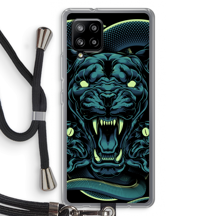 Cougar and Vipers: Samsung Galaxy A42 5G Transparant Hoesje met koord