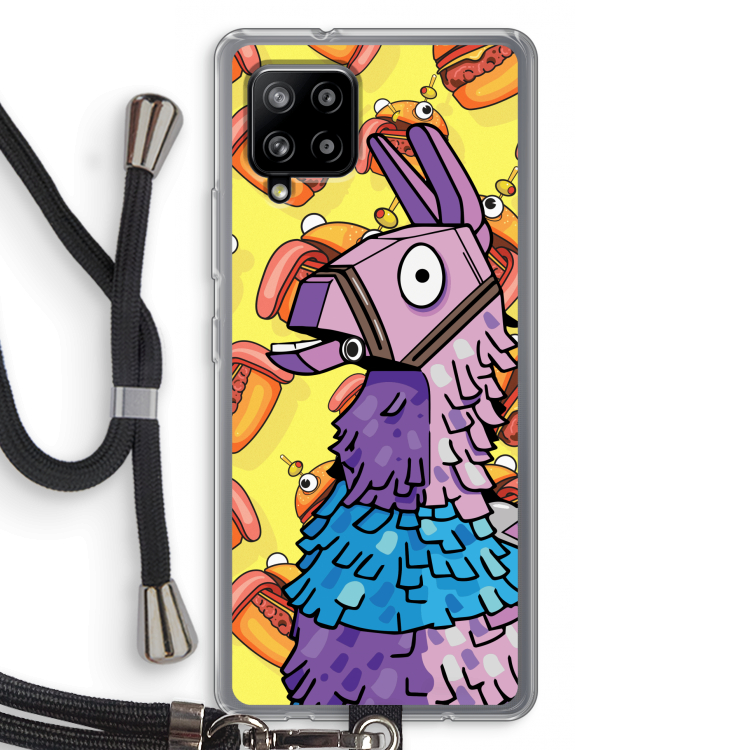 Loot Burger: Samsung Galaxy A42 5G Transparant Hoesje met koord