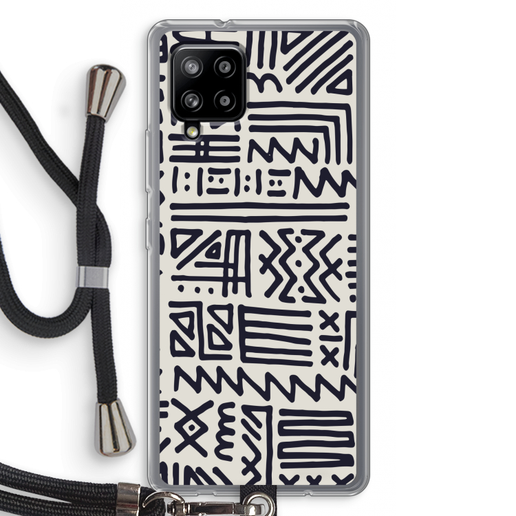 Marrakech print: Samsung Galaxy A42 5G Transparant Hoesje met koord