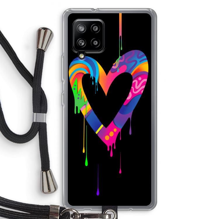 Melts My Heart: Samsung Galaxy A42 5G Transparant Hoesje met koord