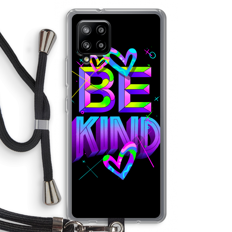 Be Kind: Samsung Galaxy A42 5G Transparant Hoesje met koord