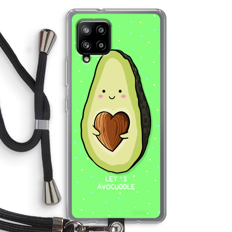 Avocuddle: Samsung Galaxy A42 5G Transparant Hoesje met koord