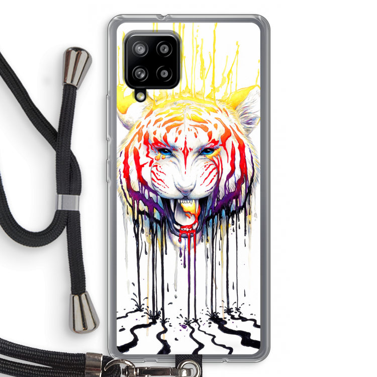 Fading: Samsung Galaxy A42 5G Transparant Hoesje met koord